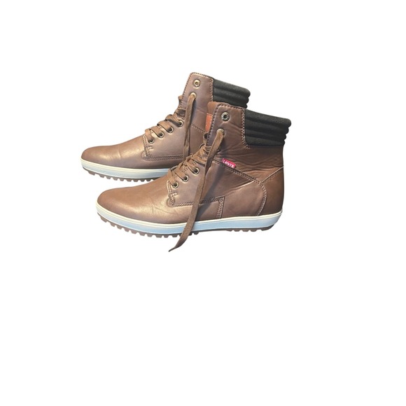 Levi's Men's Brown Ankle Boots Fashion Hiker Comfort Size US 12 EU 46.5 - Picture 1 of 7